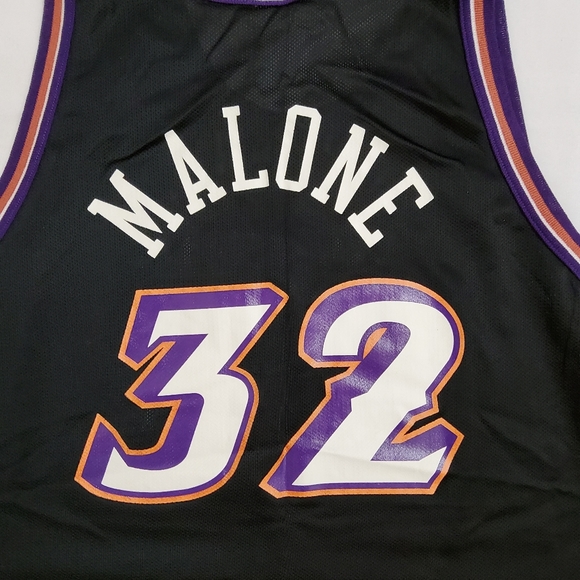 UTAH JAZZ BASKETBALL SHIRT JERSEY CHAMPION NBA SIZE 48 MEN BLACK - Picture 6 of 9